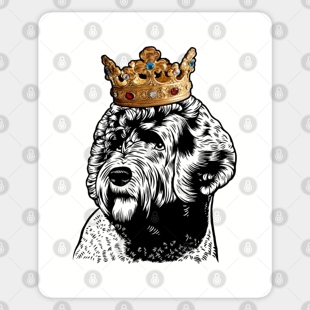 Portuguese Water Dog King Queen Wearing Crown Sticker by millersye